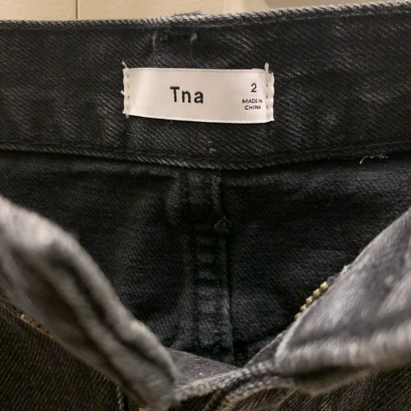 TNA (Aritzia) Black denim skirt - Picture 3 of 3